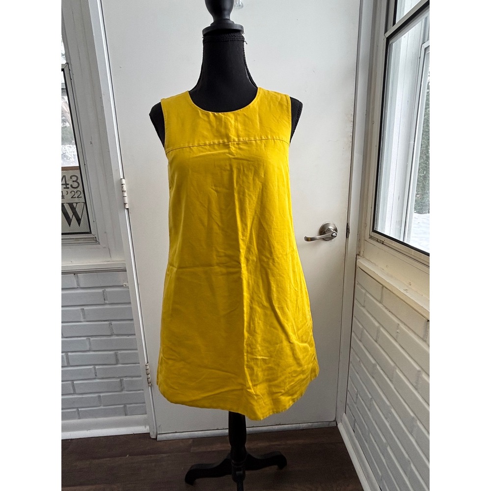 COS Sleeveless A-Line Linen Blend Dress Size 34 staple‎ minimalist flattering
